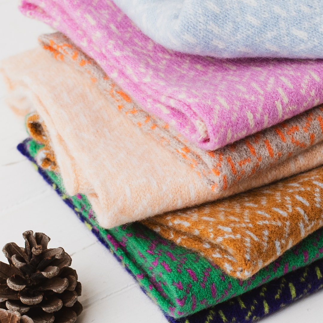 Scatter snood / cowl - sedona and angelite (Pre-order)