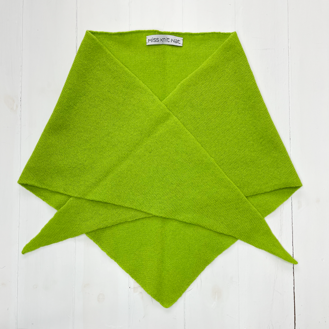 Triangle scarf - lime