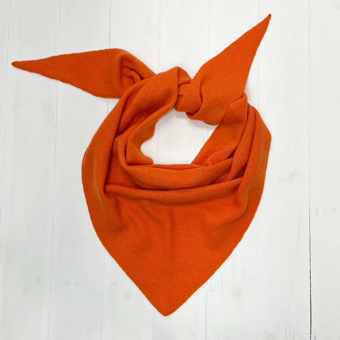 Triangle scarf - orange soda