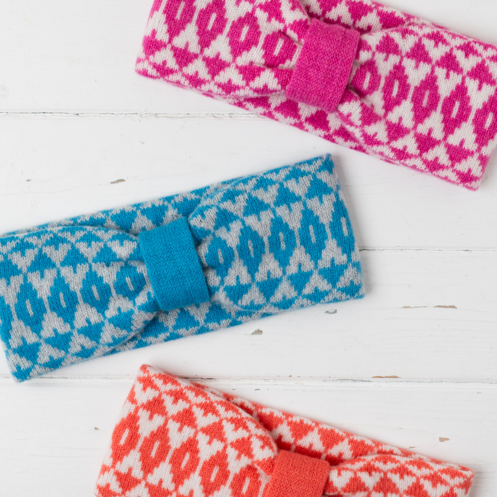 SAMPLE Mirror headband - turquoise and zinc