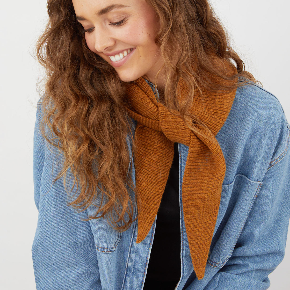 Lambswool neckerchief - sedona