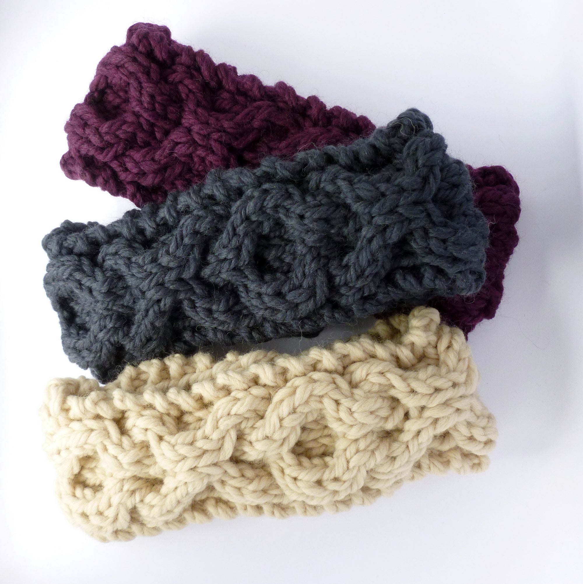 PDF knitting pattern - 'XOXO' cable headband