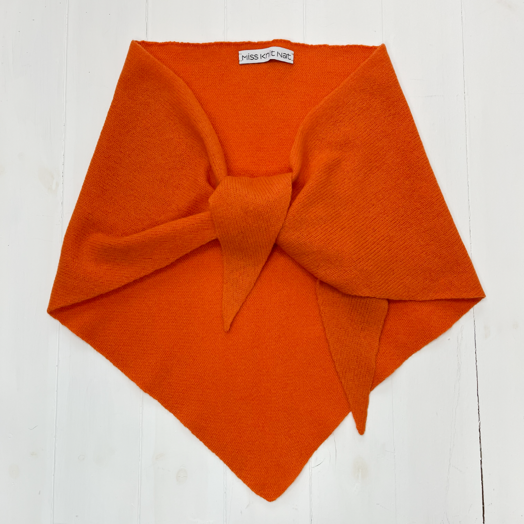 Triangle scarf - orange soda