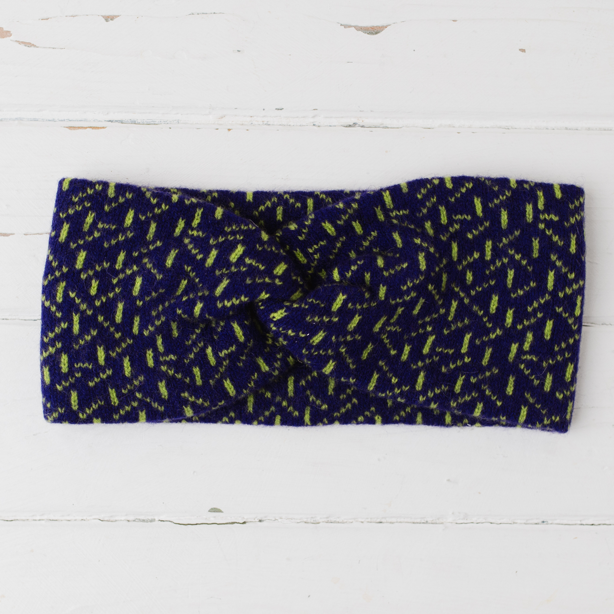 Scatter twist headband - nightfall and lime (PRE-ORDER)
