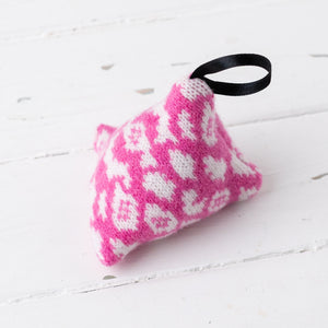 Leopard lavender bag - bubblegum pink