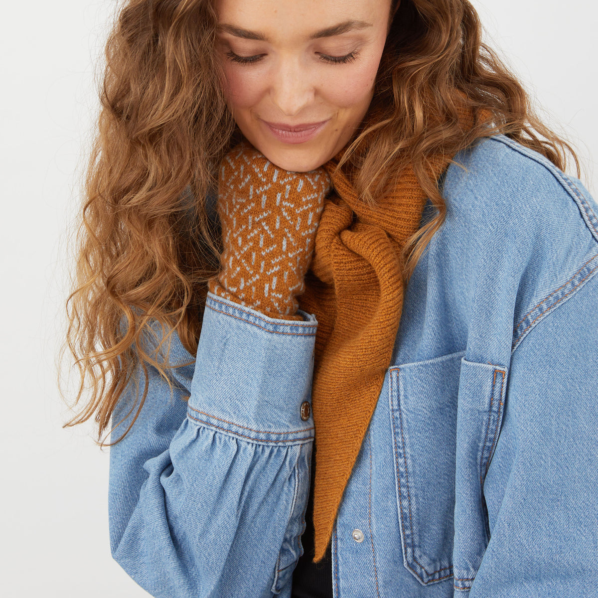 Lambswool neckerchief - sedona