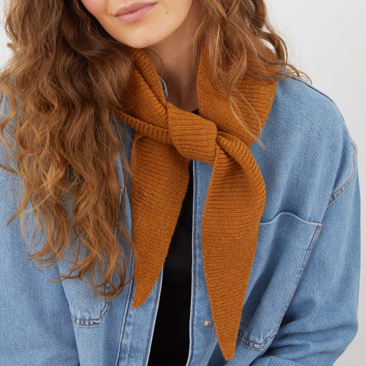 Lambswool neckerchief - sedona