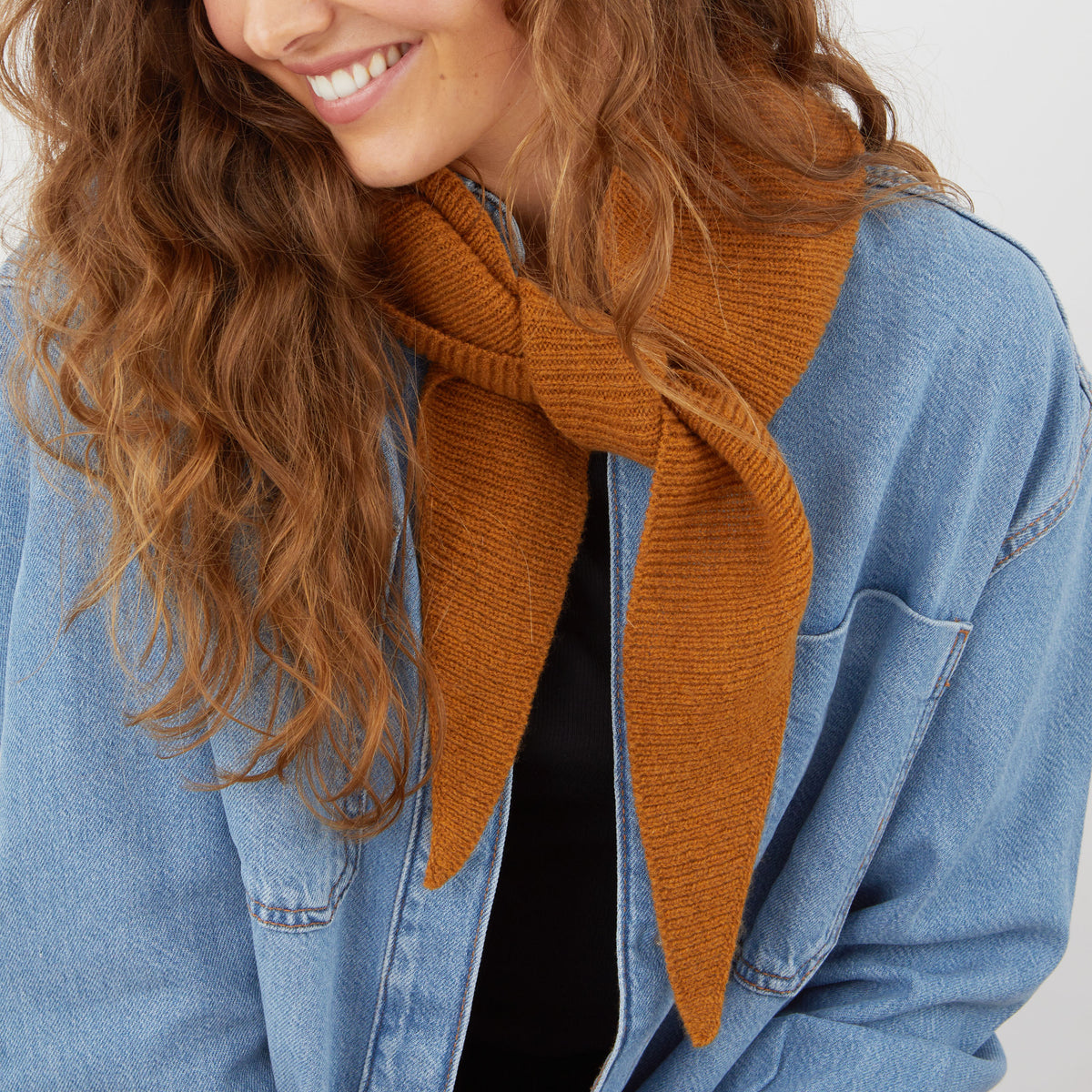 Lambswool neckerchief - sedona