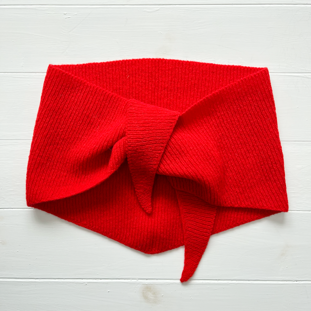 Lambswool neckerchief - Red