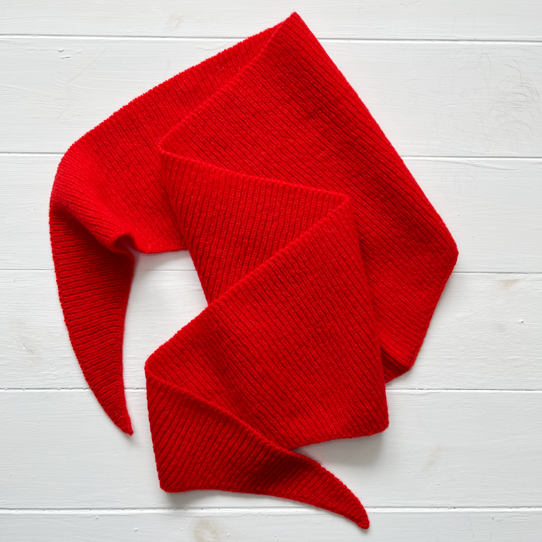 Lambswool neckerchief - Red