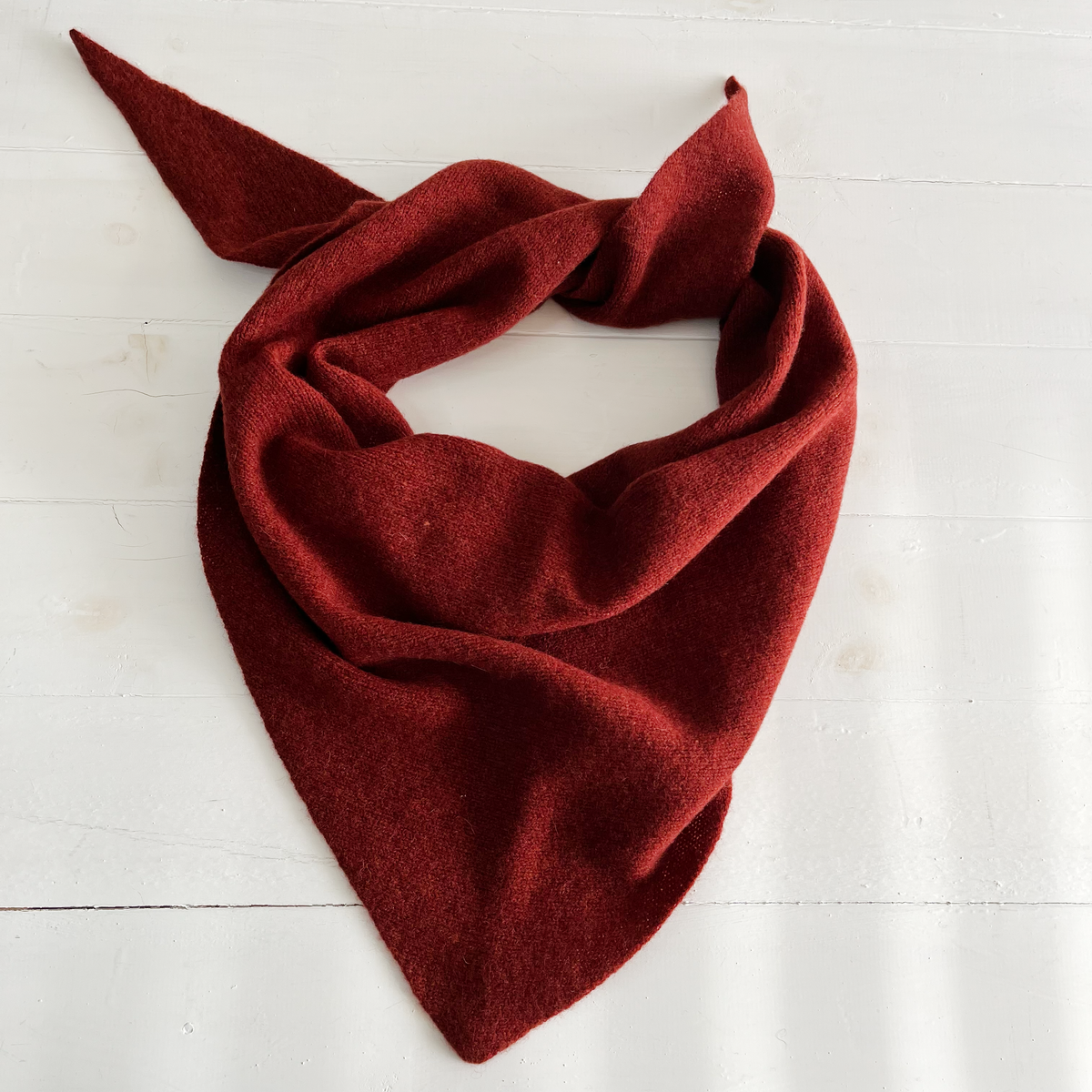 SAMPLE Triangle scarf - sienna