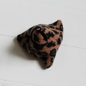 SAMPLE SALE Leopard lavender bag - camel