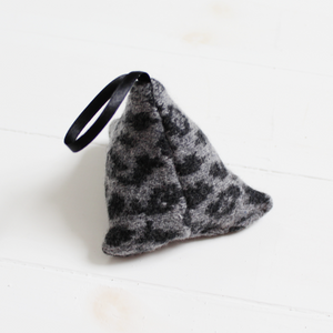 SAMPLE SALE Leopard lavender bag - grey