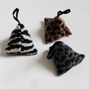 SAMPLE SALE Leopard lavender bag - camel