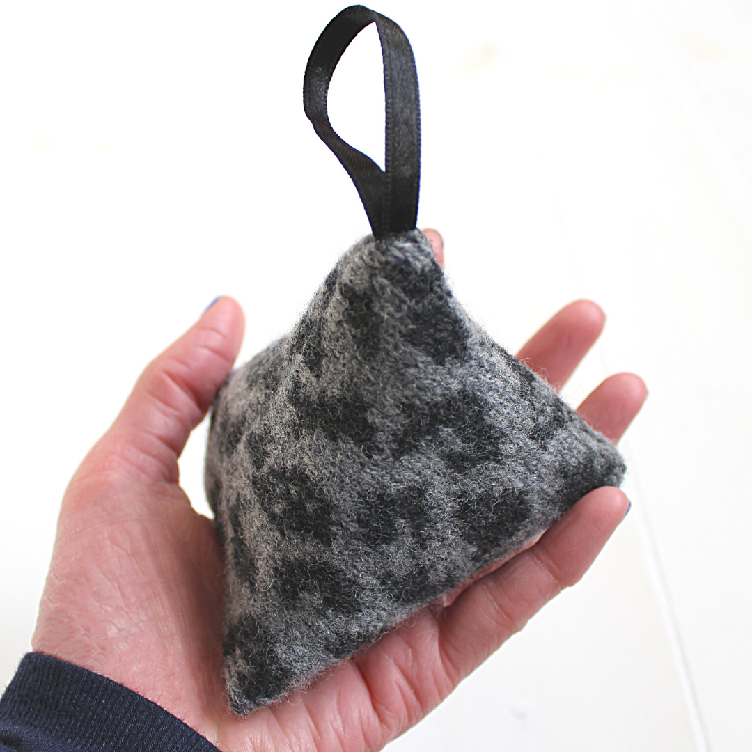 Leopard lavender bag - grey