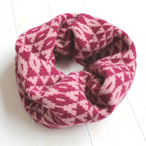 Mirror snood / cowl - rose