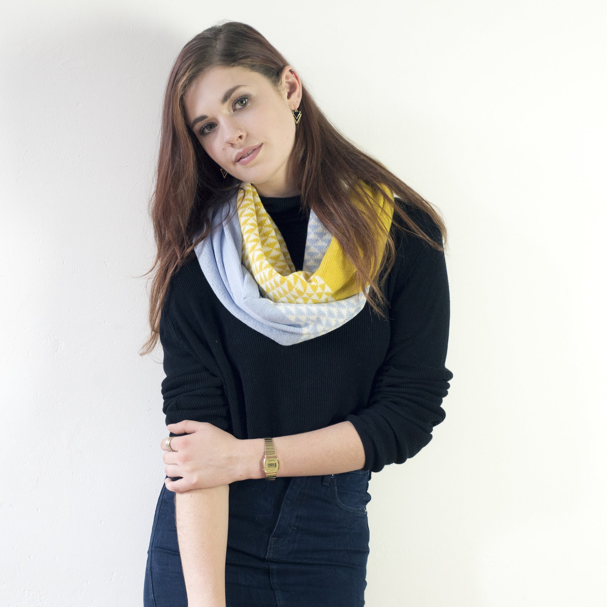 Piccalilli triangle circle scarf (MADE TO ORDER)