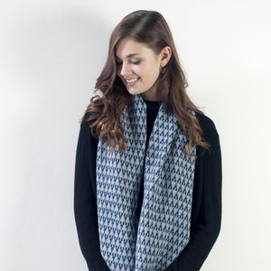 Arrow circle scarf - diesel and seal (MADE TO ORDER)