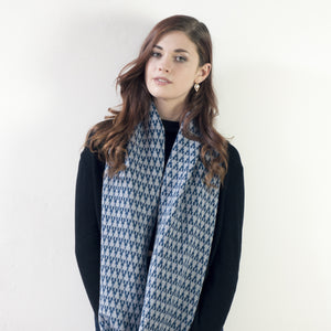 Arrow circle scarf - diesel and seal (MADE TO ORDER)