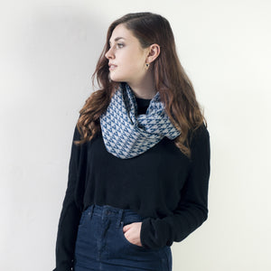Arrow circle scarf - diesel and seal (MADE TO ORDER)