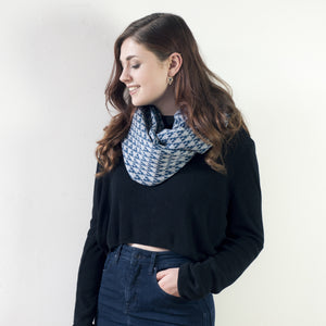 Arrow circle scarf - diesel and seal (MADE TO ORDER)