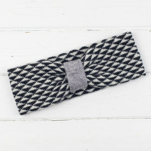 Triangle knitted headband - monochrome (MADE TO ORDER)