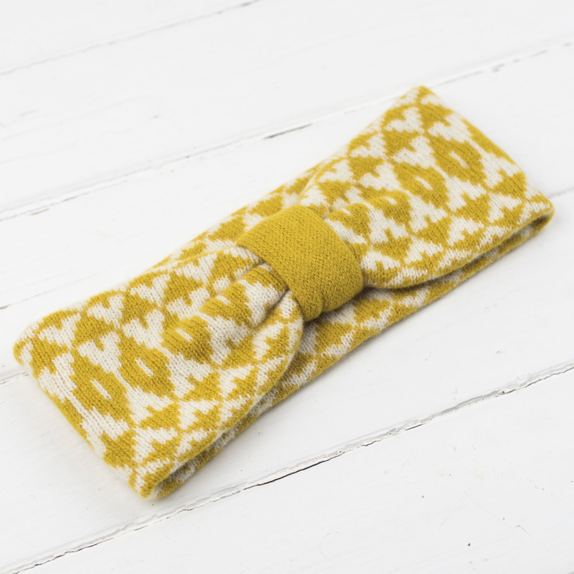 Mirror headband - piccalilli and cream (MADE TO ORDER)
