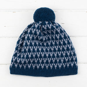 Arrow pom pom hat - diesel and seal