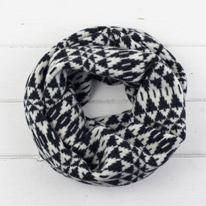 Mirror circle scarf - monochrome