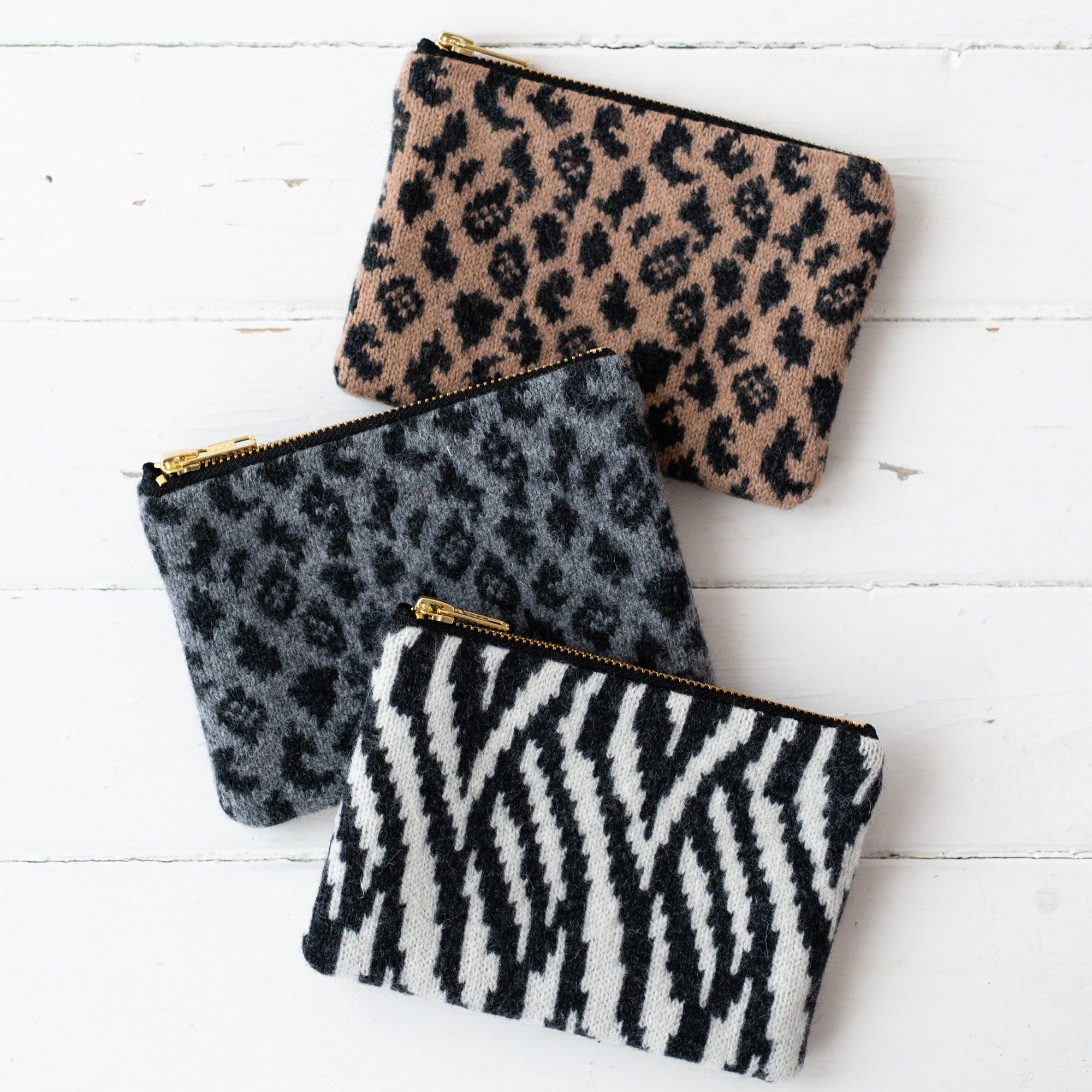 Zip pouch - zebra
