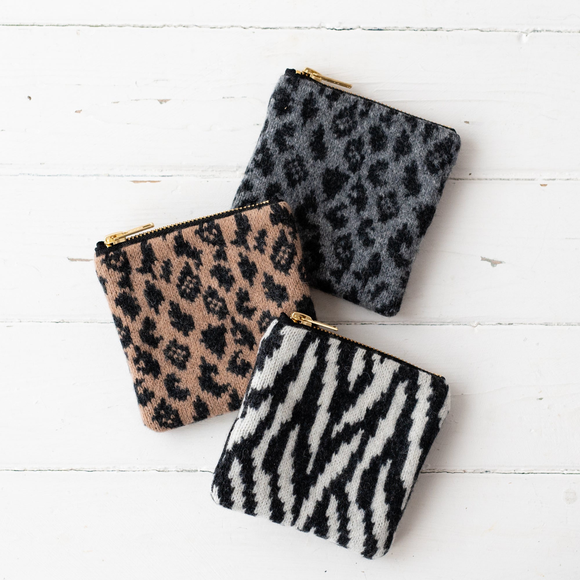 Coin purse - camel leopard