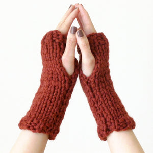 PDF knitting pattern - fingerless mitts