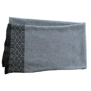 Lambswool wrap - seal and cliff (MADE TO ORDER)